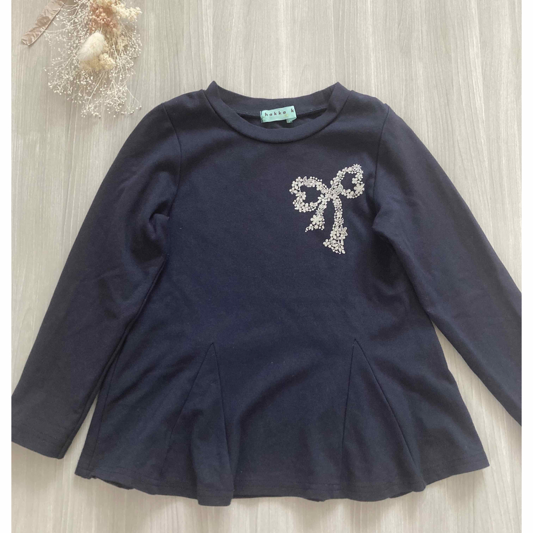 hakka kids(ハッカキッズ)の【美品】ハッカキッズ　トップス2枚セット キッズ/ベビー/マタニティのキッズ服女の子用(90cm~)(Tシャツ/カットソー)の商品写真