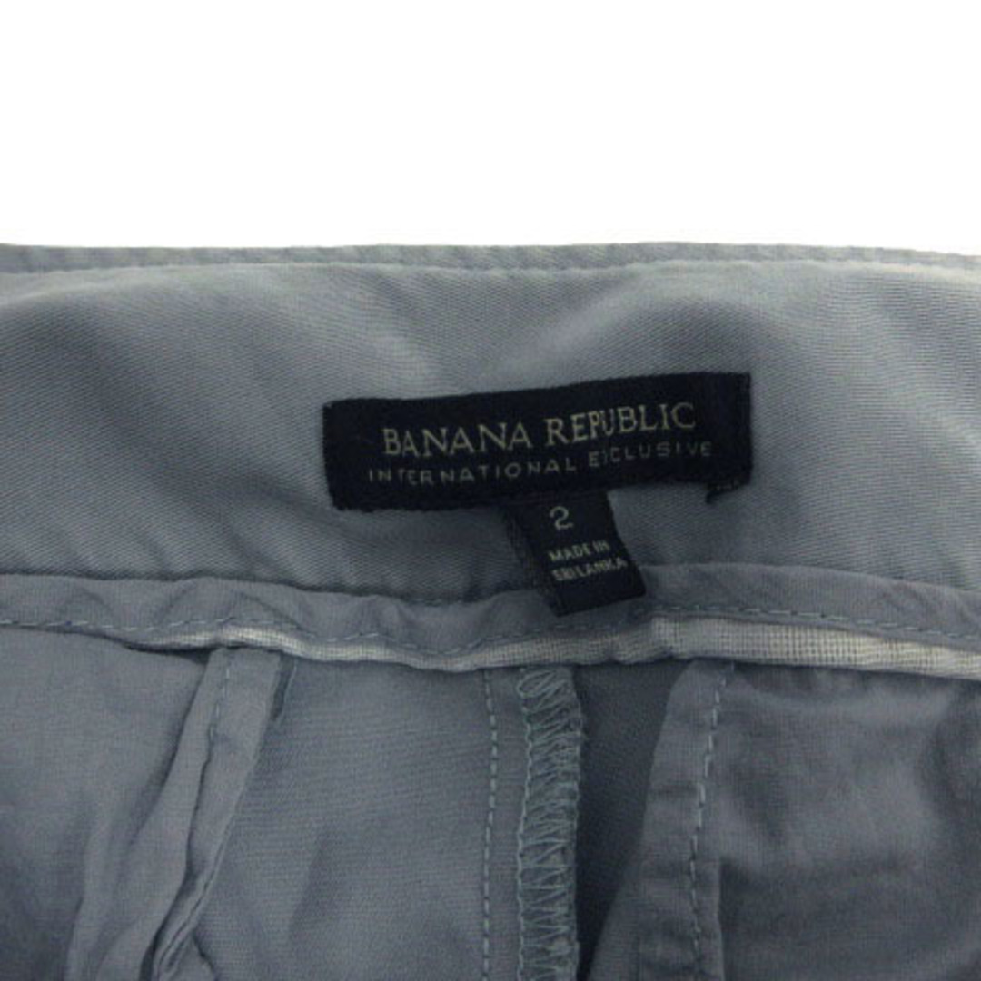 Banana Republic(バナナリパブリック)のバナナリパブリック パンツ テーパード 裾ダブル ストレッチ ブルーグレー 2 レディースのパンツ(その他)の商品写真