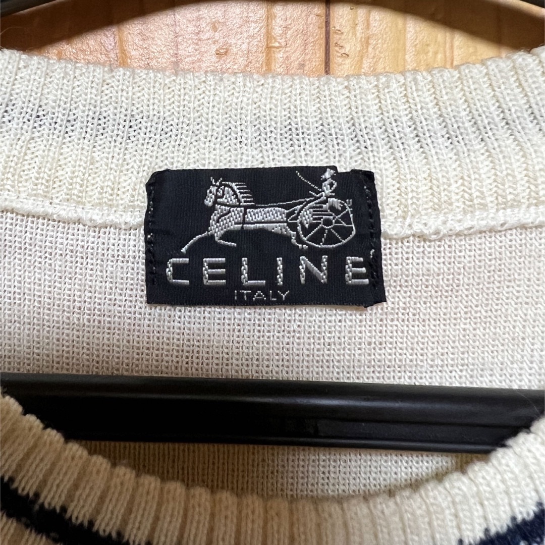セリーヌ 刺繍 ロゴニット 《CELINE》-