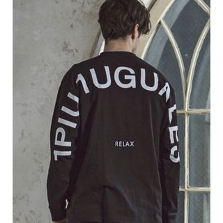 ウノピゥウノウグァーレトレ(1piu1uguale3)の【別注1PIU1UGUALE3 RELAX】ビックロゴ ロングスリーブT(Tシャツ/カットソー(七分/長袖))