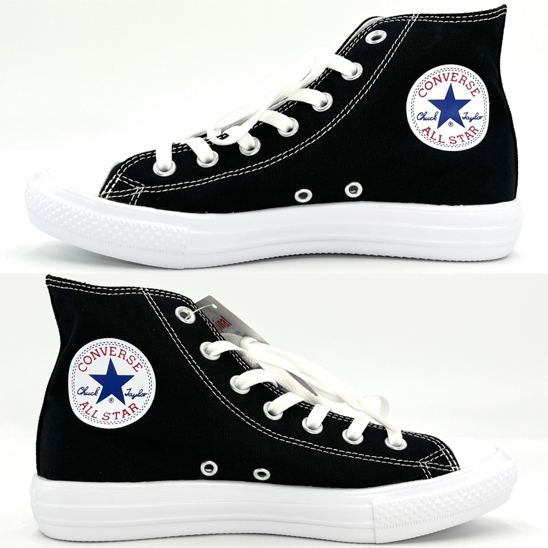 ALL STAR（CONVERSE）(オールスター)のコンバース オールスター ライト ハイカットスニーカー 24㎝ ブラック タグ付 レディースの靴/シューズ(スニーカー)の商品写真