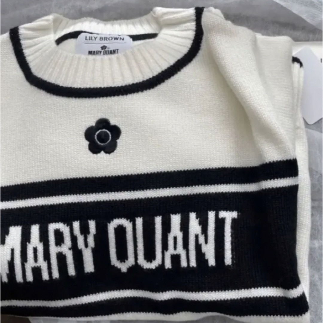 お買得！ 【LILY BROWN×MARY QUANT】ジャガードニット ホワイト | www