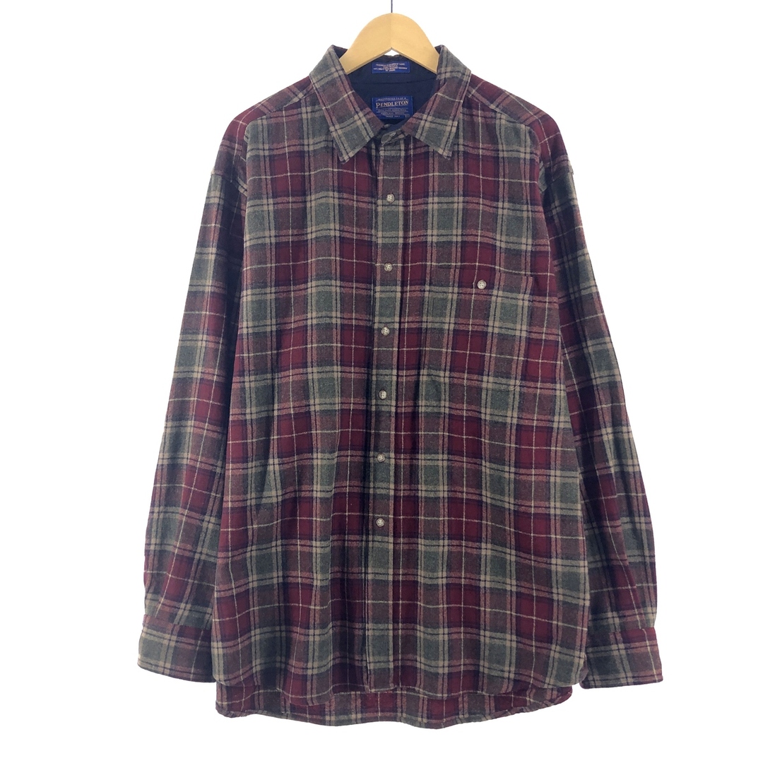 ペンドルトン PENDLETON チェック柄 ウールシャツ メンズXL /eaa370664