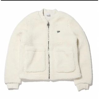 PUMA - プーマ シェルパジャケットXL フリース ヴェイパラス グレー