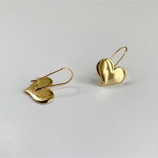 つやつやハートピアス ゴールド(ピアス)