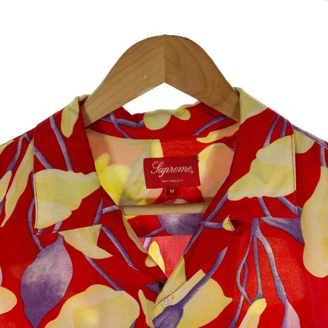 Mサイズ Supreme Lily Rayon Shirts Red