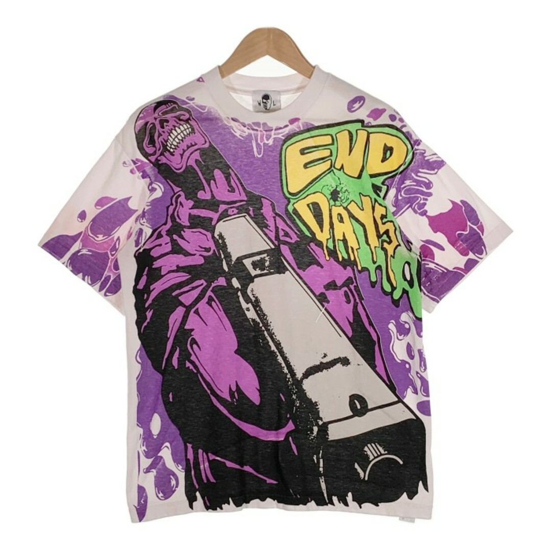 WARREN LOTAS ウォーレンロータス END OF DAYS BIG GUN TEE プリントTシャツ ホワイト Size M