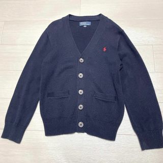 ポロラルフローレン(POLO RALPH LAUREN)のポロラルフローレン コットンニットカーディガン ロゴ刺繍 キッズ 130(ジャケット/上着)