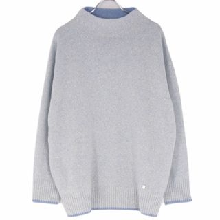 マッキントッシュ(MACKINTOSH)の美品 マッキントッシュ MACKINTOSH ニット セーター ロングスリーブ ハイネック ウール トップス メンズ 38(M相当) ライトブルー(ニット/セーター)