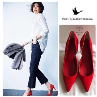 〈TSURU By Mariko Oikawa〉赤ヒール