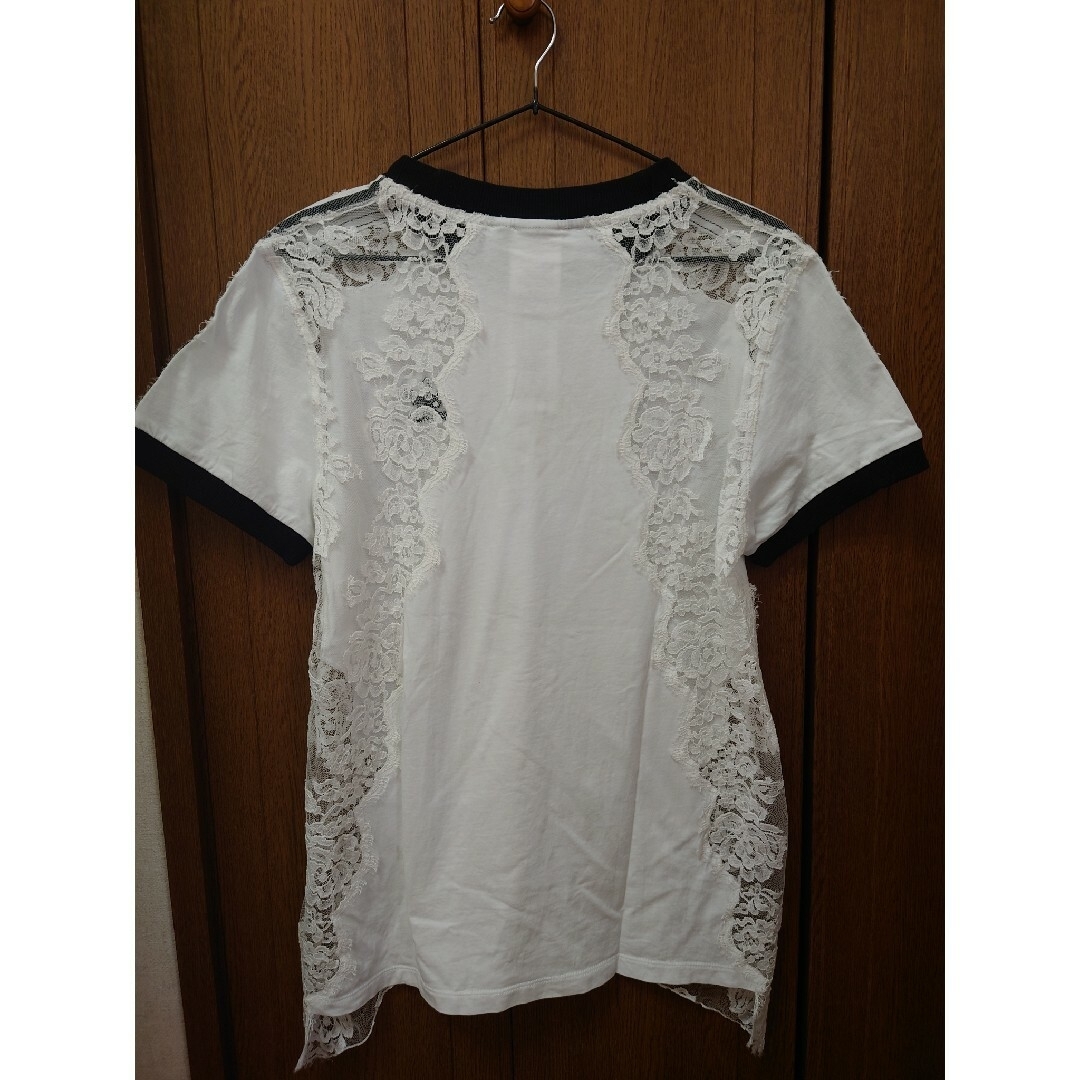 adidas by Stella McCartney(アディダスバイステラマッカートニー)のSTELLA McCARTNEY　adidas レーストリム Tシャツ レディースのトップス(Tシャツ(半袖/袖なし))の商品写真