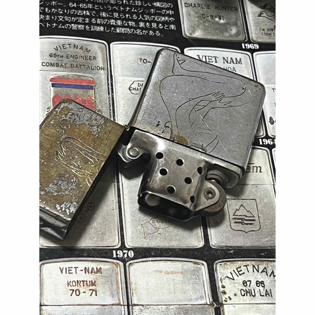 【ベトナムZIPPO】本物 1970年製ベトナムジッポー「ベトナム地図」開高健