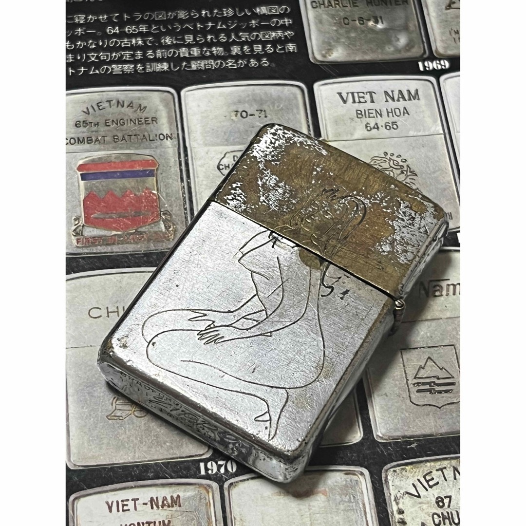 【ベトナムZIPPO】本物 1966年製ベトナムジッポー「ヌードモデル」開高健