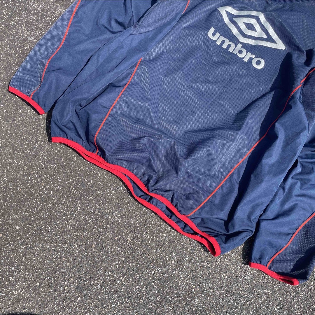 00s Y2K UMBRO テック サイバー 系 Ｖネック ナイロンプルオーバー