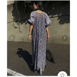 アメリヴィンテージ(Ameri VINTAGE)のMEDI 2WAY CIRCLE PATTERN LACE DRESS(ロングワンピース/マキシワンピース)