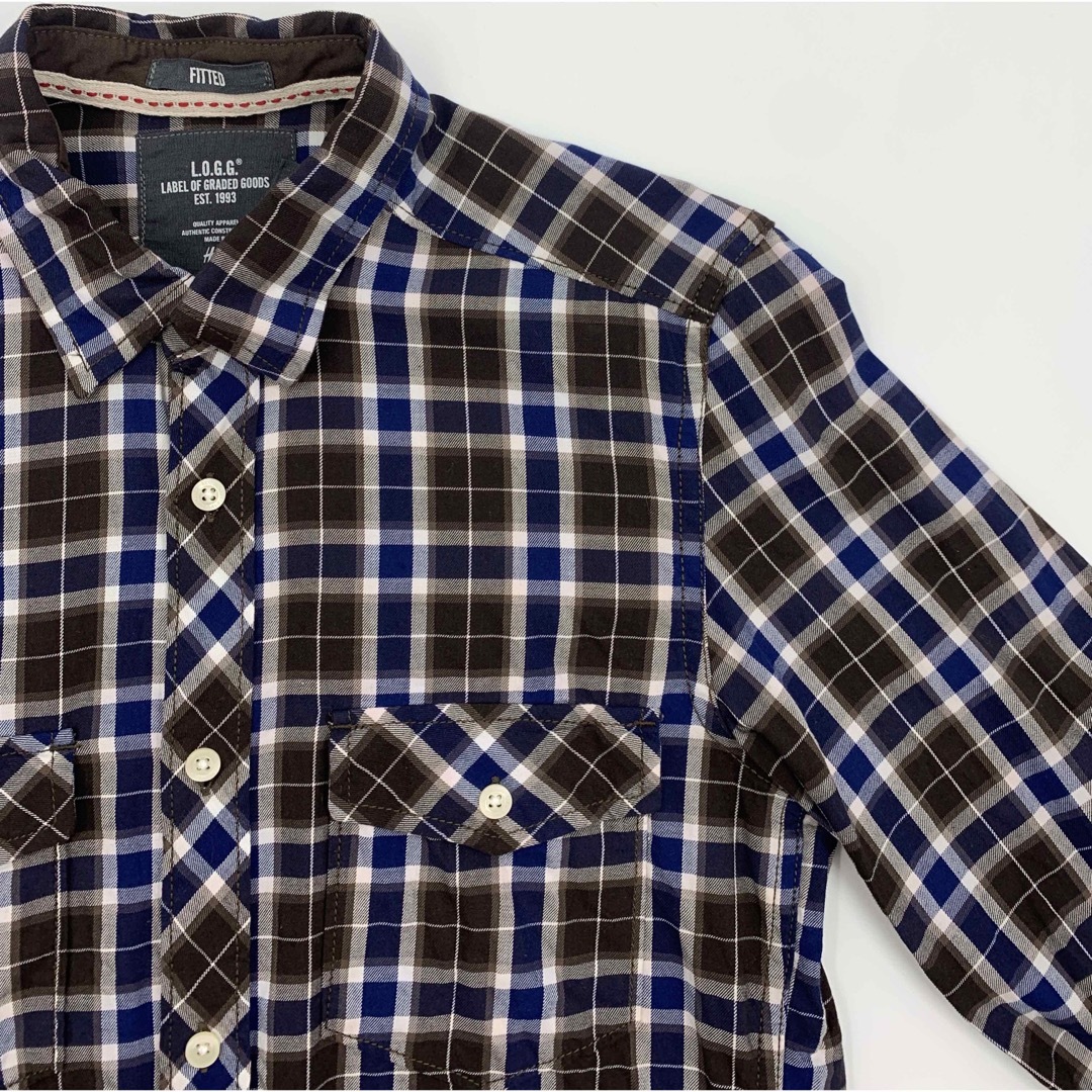 H&M(エイチアンドエム)のH&M エイチアンドエム L.O.G.G チェックシャツ  XS メンズのトップス(シャツ)の商品写真