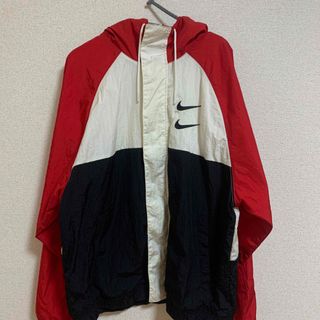 美品 NIKE ナイキ ジップ 中綿 ナイロン ジャケット 2WAY スウッシュ