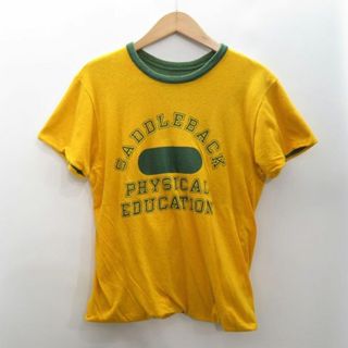 チャンピオン(Champion)のCHAMPION VINTAGE 70s COLLEGE REVERSIBLE TEE GREEN＆YELLOW(Tシャツ/カットソー(半袖/袖なし))