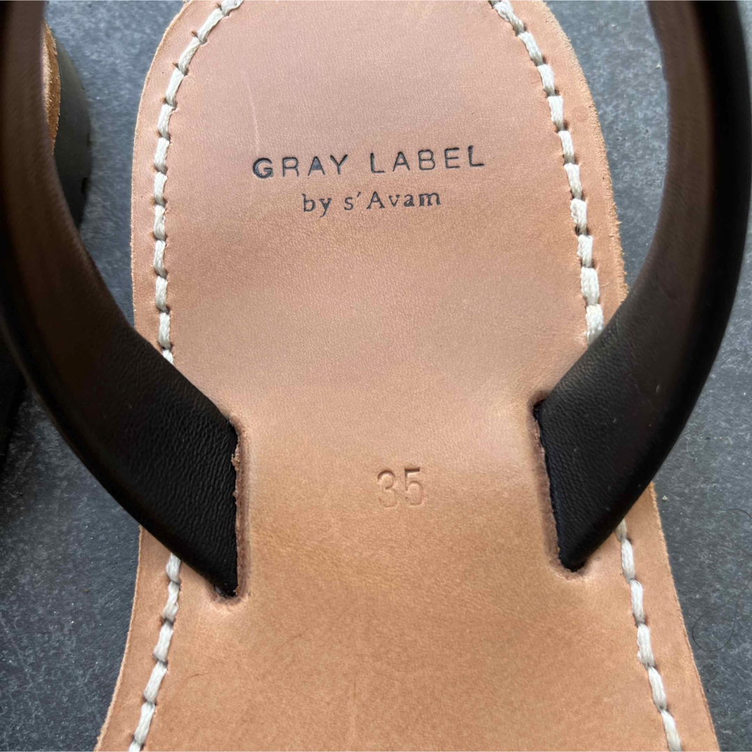 こどもビームス(コドモビームス)のGRAY LABEL  レザーサンダル  21.5cm キッズ/ベビー/マタニティのキッズ靴/シューズ(15cm~)(サンダル)の商品写真