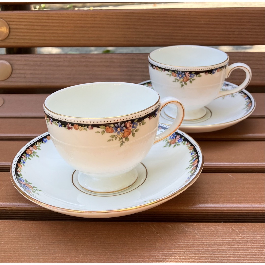 グラス/カップ英国王室御用達　WEDGWOOD OSBORNE teacup C/S ×2