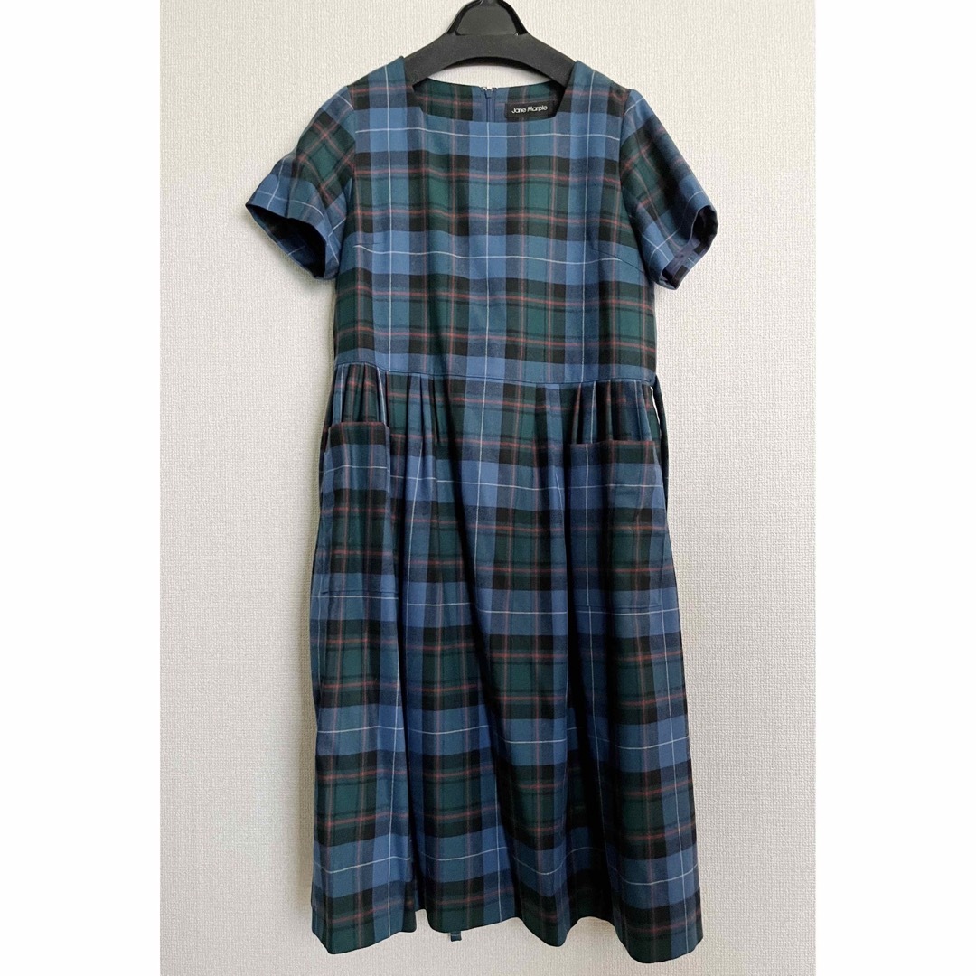 Jane Marple Wool tartan check dress-