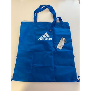 アディダス(adidas)のadidas エコバッグ　青　新品　トレーニング　ウェア　シューズ(トレーニング用品)