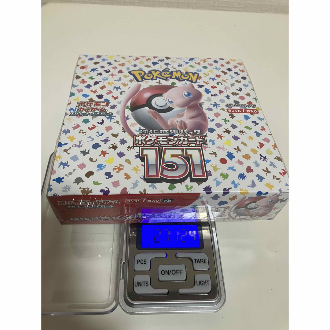 ポケモンカード151 box シュリンク付き　高重量　271g