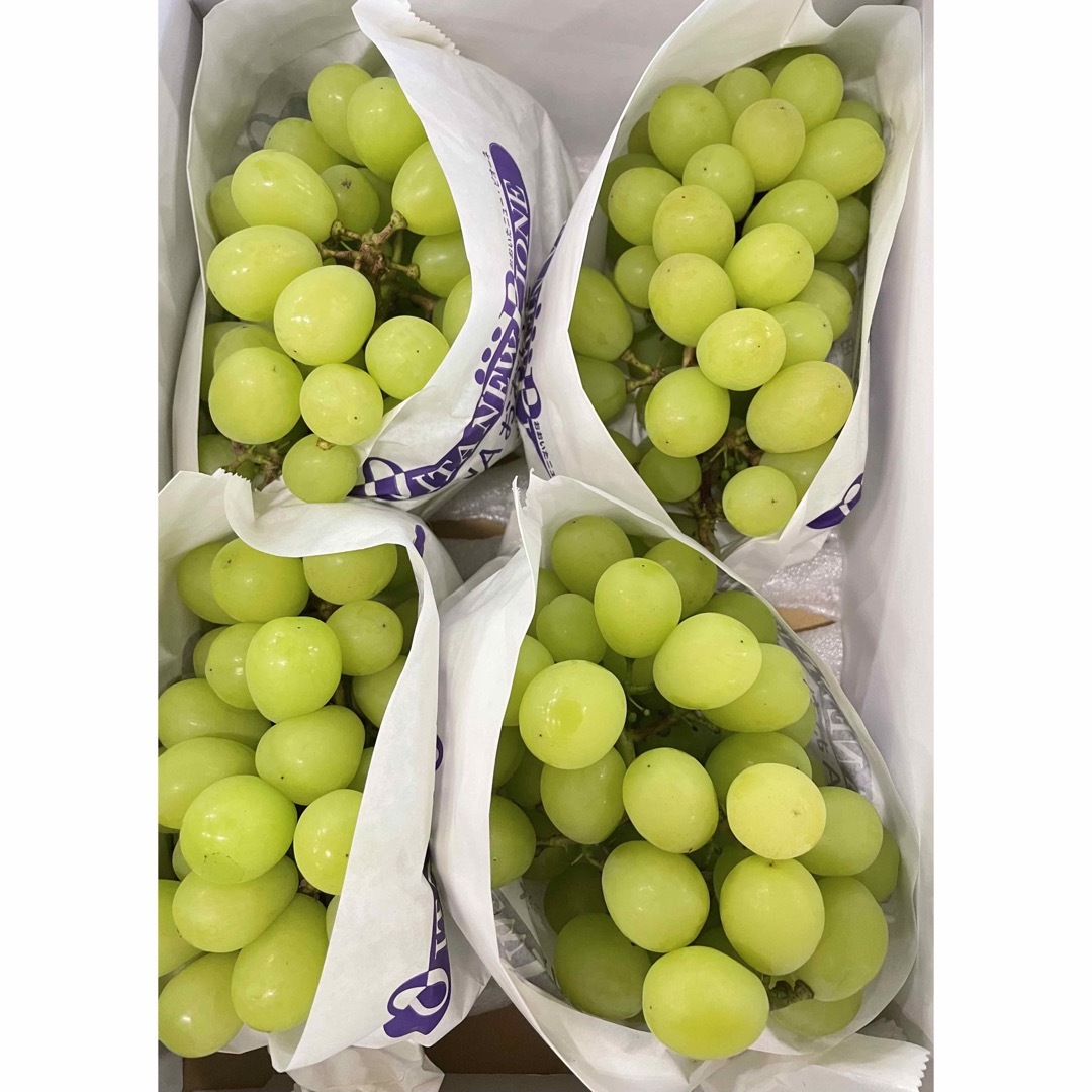 果物　葡萄　ぶどう　ブドウ　シャインマスカット　A品綺麗　大容量　3箱　セール 食品/飲料/酒の食品(フルーツ)の商品写真