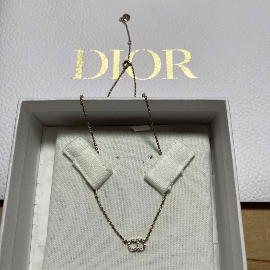 Christian Dior(クリスチャンディオール)のディオール クレール ディー リュヌ ネックレス ゴールドトーン クリスタル  レディースのアクセサリー(ネックレス)の商品写真