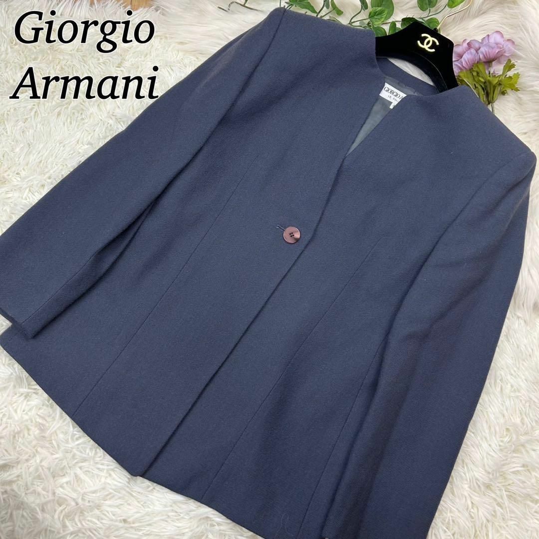 Giorgio Armani - ジョルジオアルマーニ ノーカラージャケット