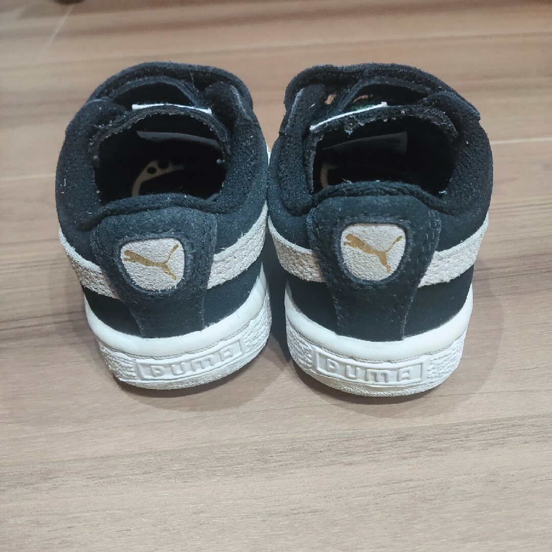 PUMA(プーマ)のPUMA スェード 12cm 黒 スエード クラシック 黒 キッズ/ベビー/マタニティのベビー靴/シューズ(~14cm)(スニーカー)の商品写真