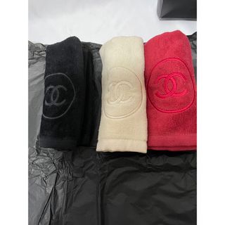 CHANEL - シャネル CHANEL ハンドタオル 3枚セット 正規品 CHANEL - シャネル CHANEL ハンドタオル 3枚セット 正規品