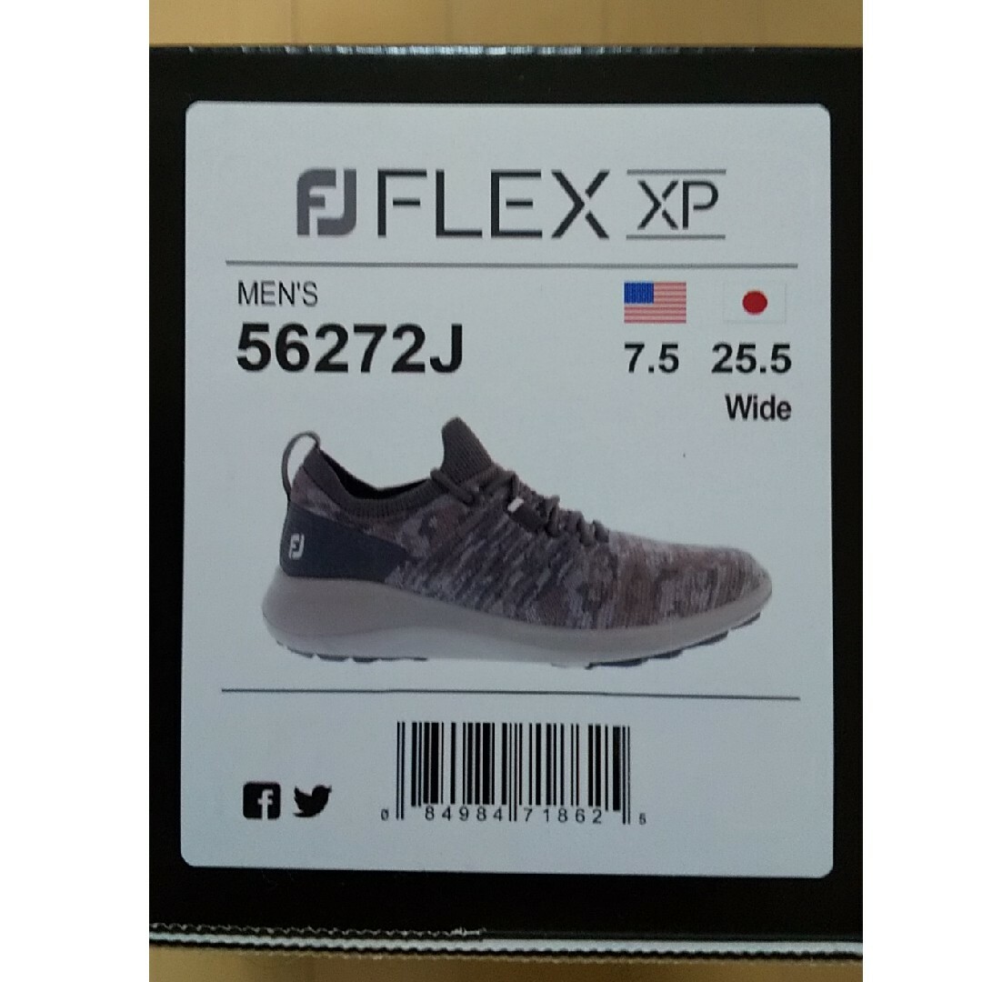 FootJoy(フットジョイ)の【新品】フットジョイ FJフレックス XP 56272Jカモ25.5cm スポーツ/アウトドアのゴルフ(シューズ)の商品写真
