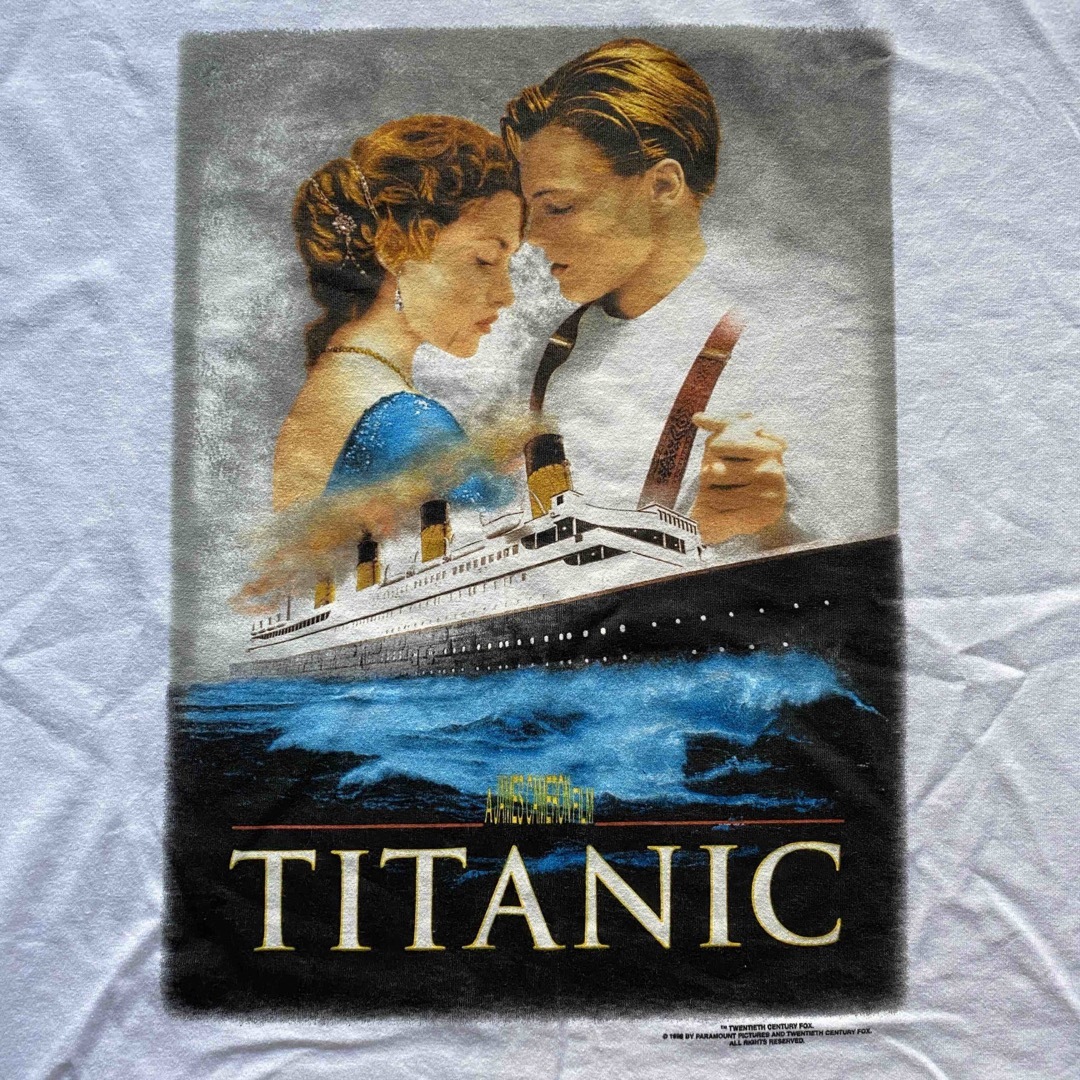 XL Titanic Promo Tee タイタニック 白 Tシャツ ムービーT