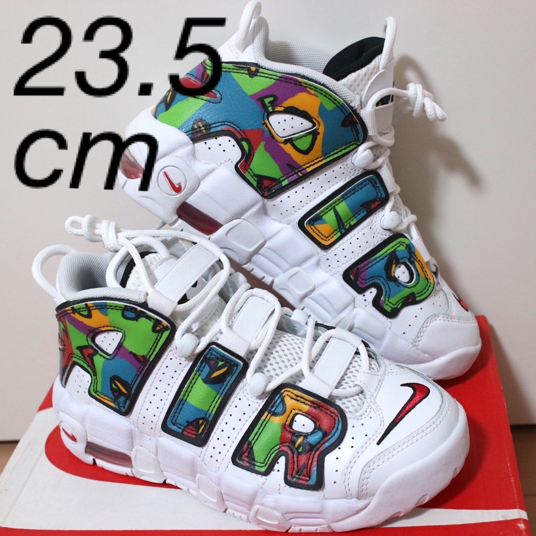 海外限定 モアテン NIKE AIR MORE UPTEMPO トリコロール24