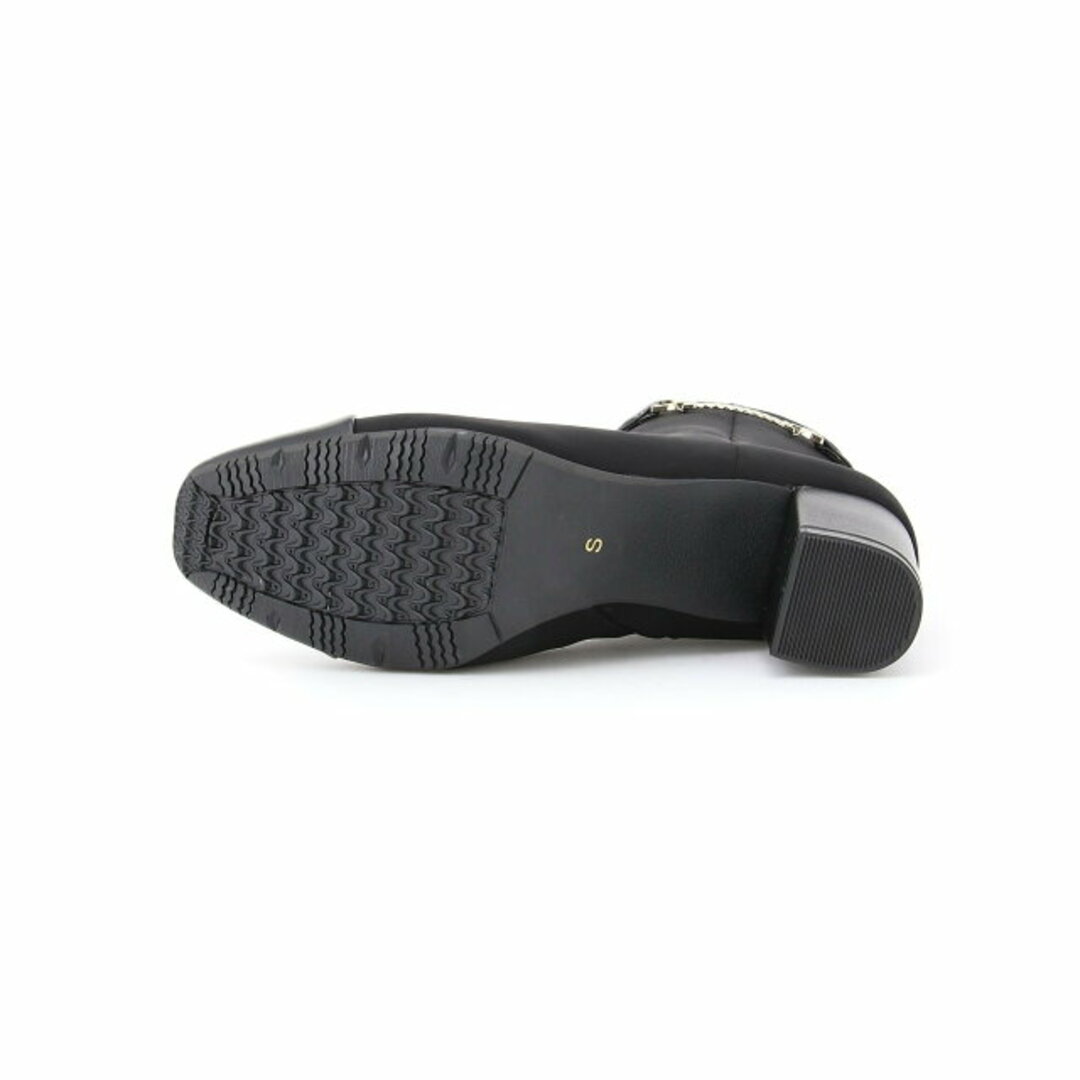 JELLY BEANS(ジェリービーンズ)の【黒】2WAYツイストビットベルトショートブーツ/204-22916 レディースの靴/シューズ(ブーツ)の商品写真