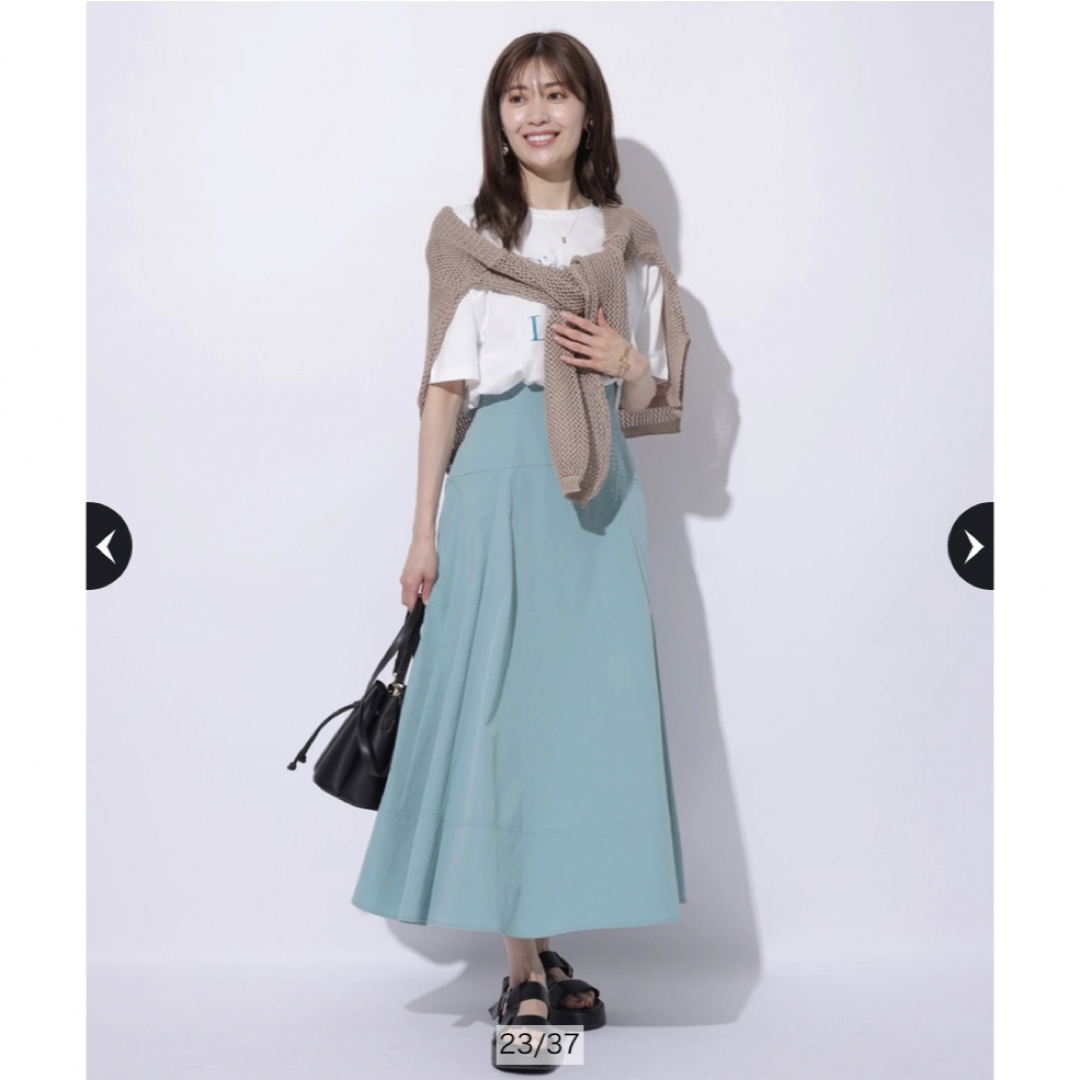 美品♡アプワイザーリッシェ アシメフリルセットアップ ブルーミント