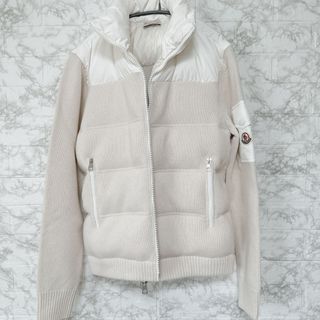 モンクレール(MONCLER)のメンズ MONCLER モンクレール TRICOT カーディガン ホワイト S(カーディガン)