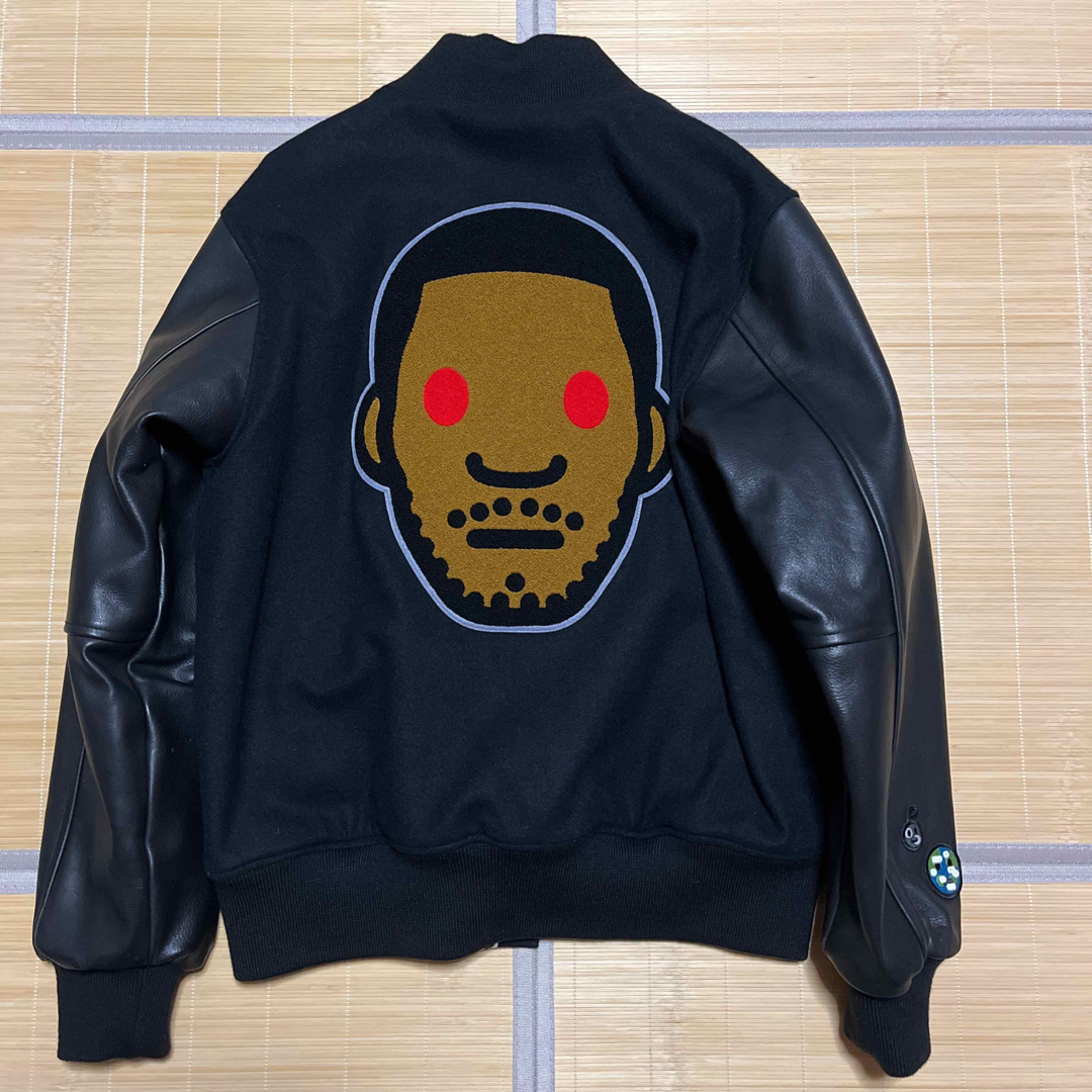 APE BAPE KAWS KID CUDI スタジャン レザー　XL Milo