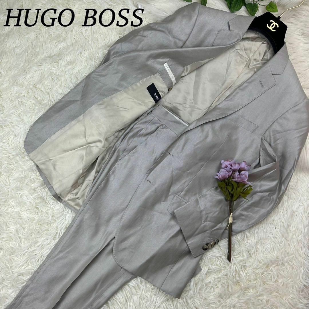 美品✨ヒューゴボス HUGO BOSS スーツセットアップ ネイビー M 46