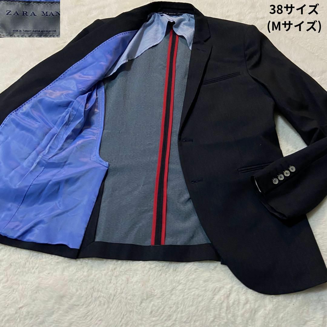 ZARA MAN/ザラ マン✨テーラードジャケット 黒 38サイズ(Mサイズ)-