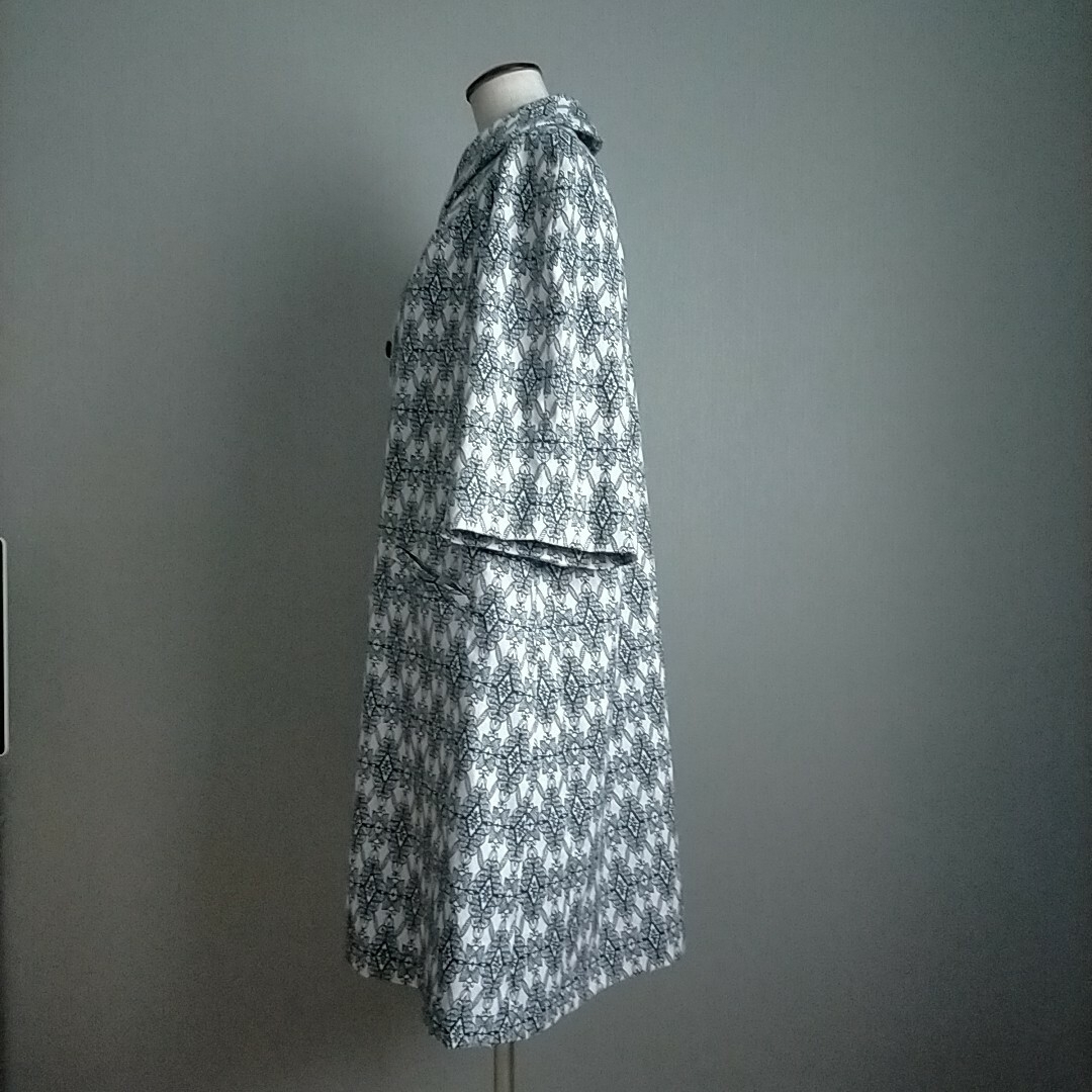 売却済　　　着物リメイク　コート　紬 レディースの水着/浴衣(着物)の商品写真