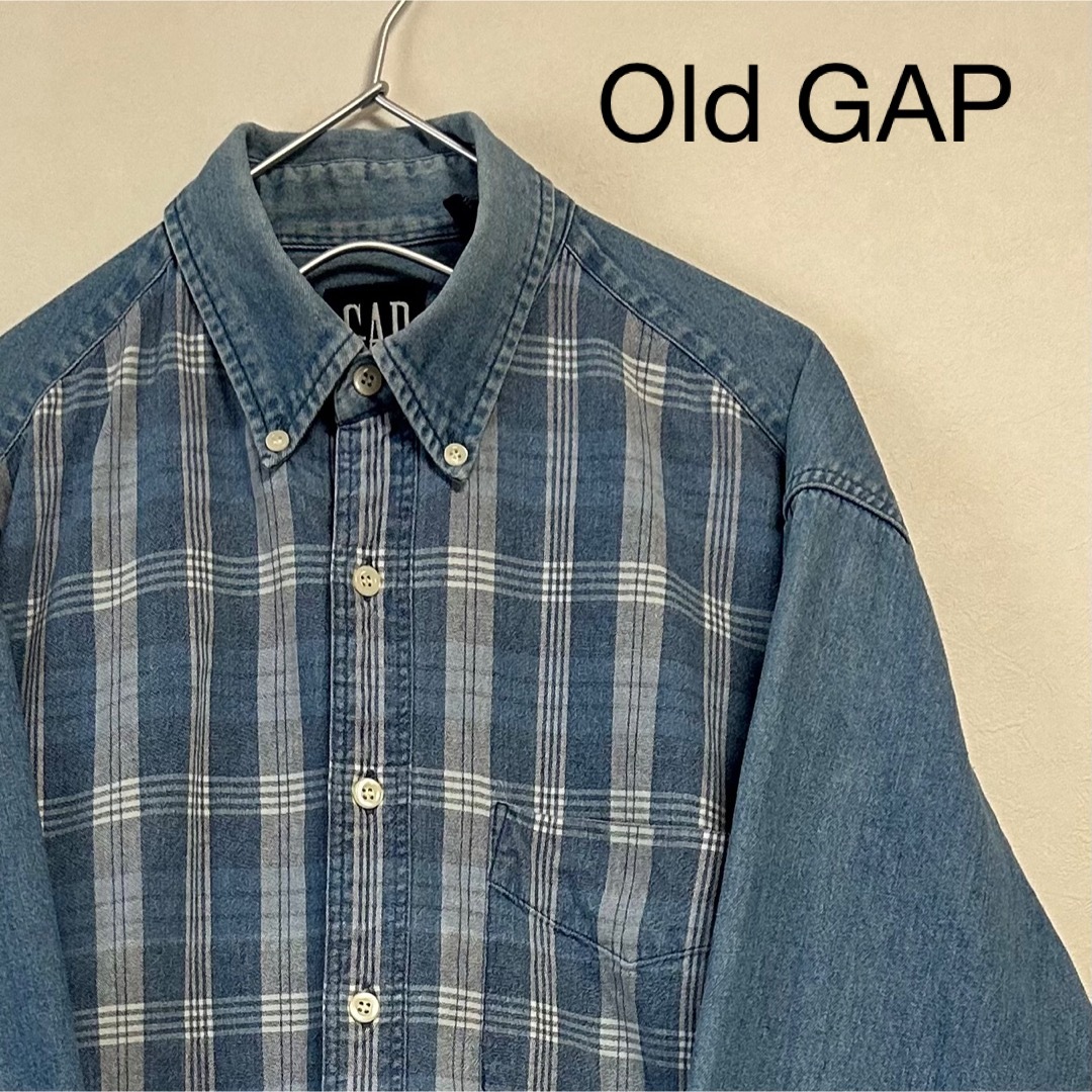 GAP - 古着 80s 90s Old GAP 旧タグ 長袖BD デニムシャツ 太田晴也の