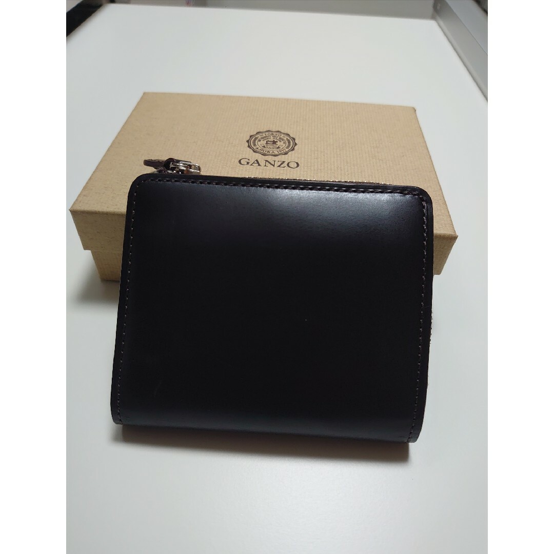 GANZO ガンゾ AVON (エイボン) Lファスナー二つ折り財布 ブラウン