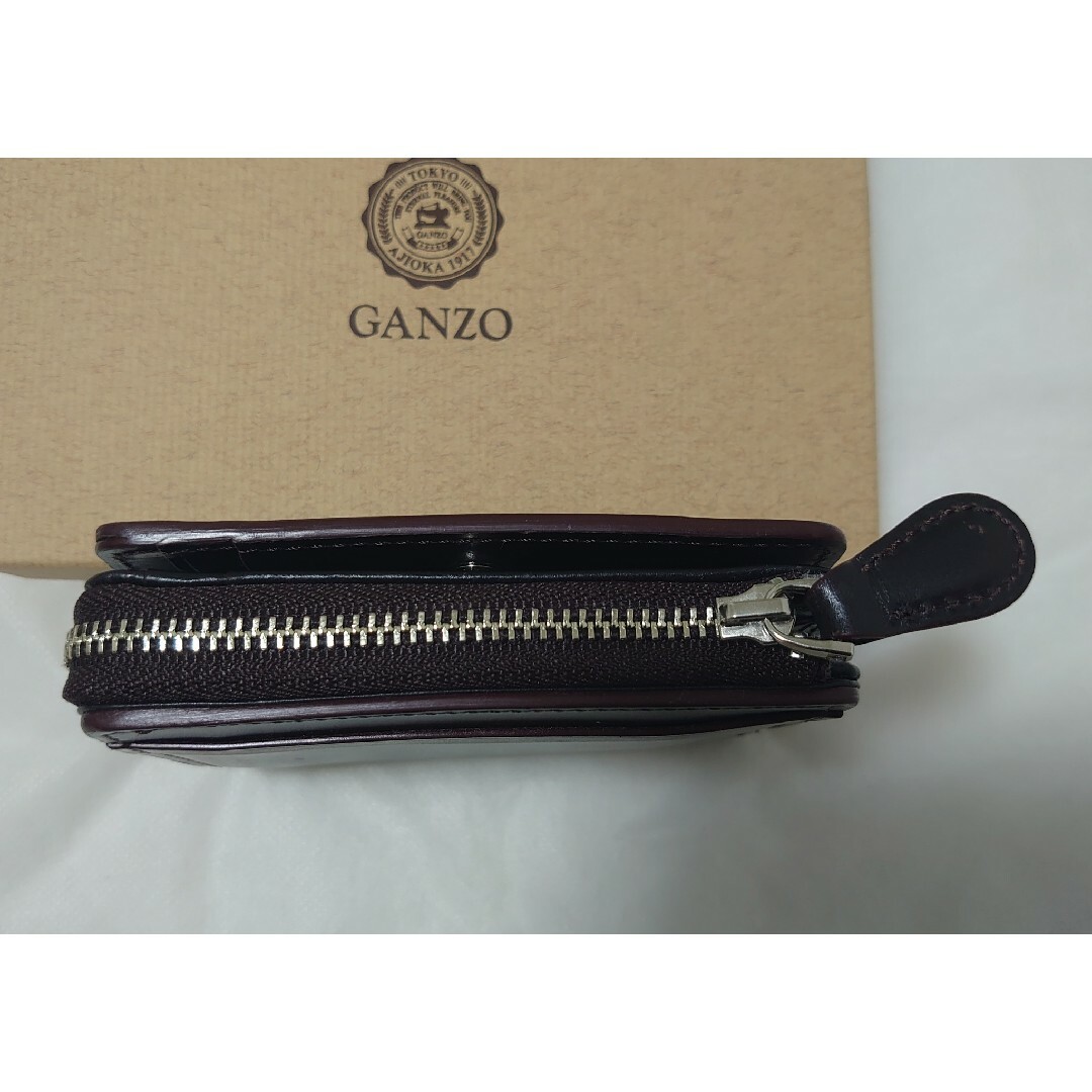 GANZO ガンゾ AVON (エイボン) Lファスナー二つ折り財布 ブラウン