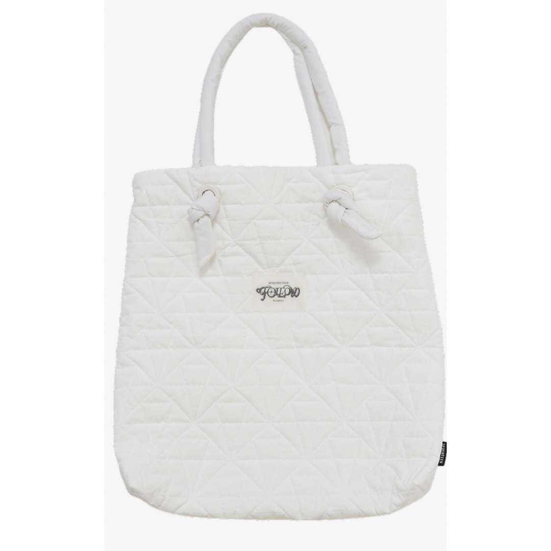 FOLLOW SEVENTEEN TOTE BAG【WHITE】白 トートバッグ