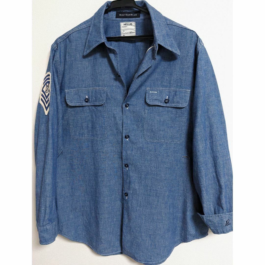 MADISON BLUE　HAMPTON CHAMBRAY SHIRT（OW）