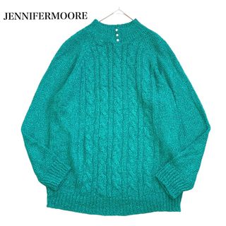 サンタモニカ(Santa Monica)のヴィンテージ USA古着 JENNIFERMOORE エメラルドグリーン ニット(ニット/セーター)