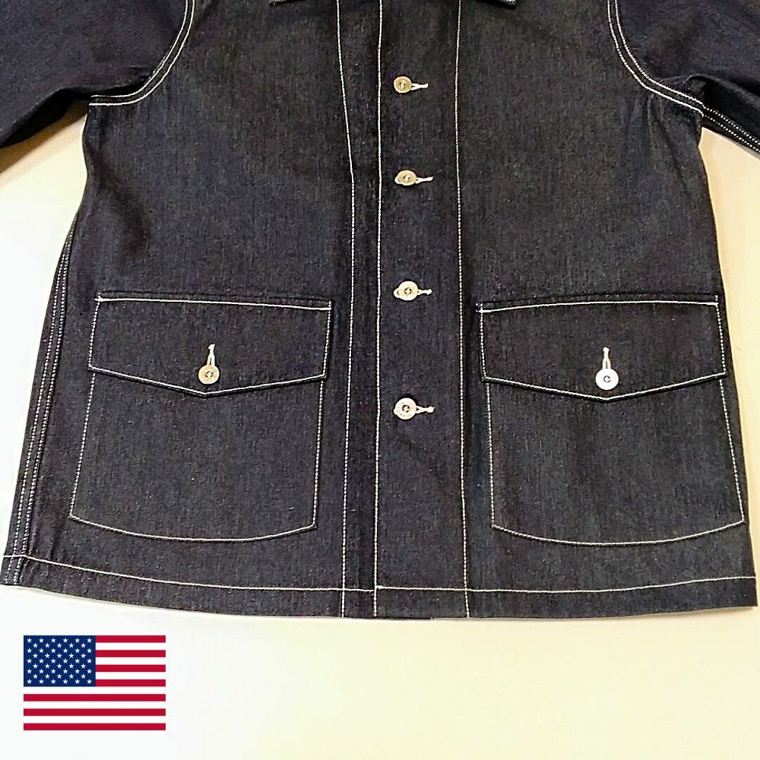 sizeL 1940年代 U.S.ARMY カバーオールreplica デニム メンズのジャケット/アウター(カバーオール)の商品写真