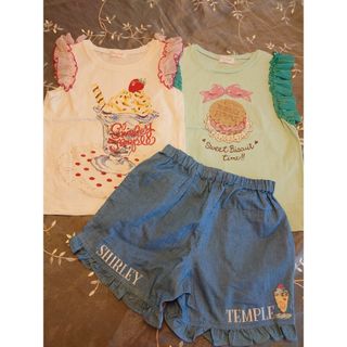 シャーリーテンプル(Shirley Temple)のおこめ様専用　シャーリー140　シャツとパンツ(Tシャツ/カットソー)